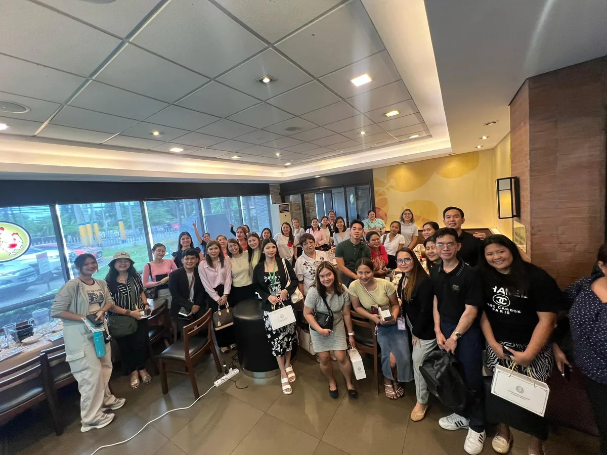A group photo after a travel industry gathering